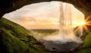 On the Iceland Spiritual Tour we'll explore beautiful landscape features.