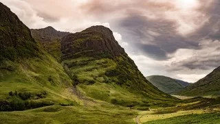 A view of the Glencoe Nature Reserve on the Scotland Spiritual Tour with Amy Pattee Colvin. 