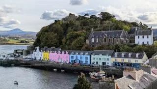 We'll spend two nights in the picturesque town of Portree, with our hotel right on the harbor. 