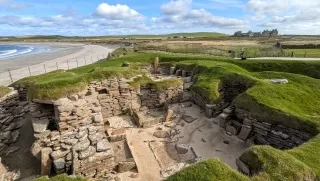 Scotland Spiritual Tour we'll visit Scara Brae, a village site more than 5000 years old. 