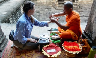 Amy Pattee Colvin at Angkor Wat